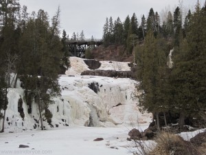 Winter waterfalls