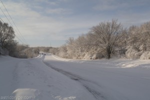 Roads after plowing