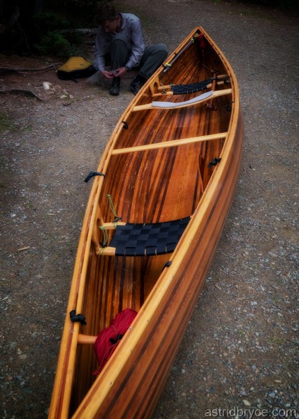 Finished Cedar Strip Canoe