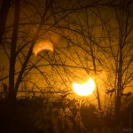 Solar Eclipse at Sunset